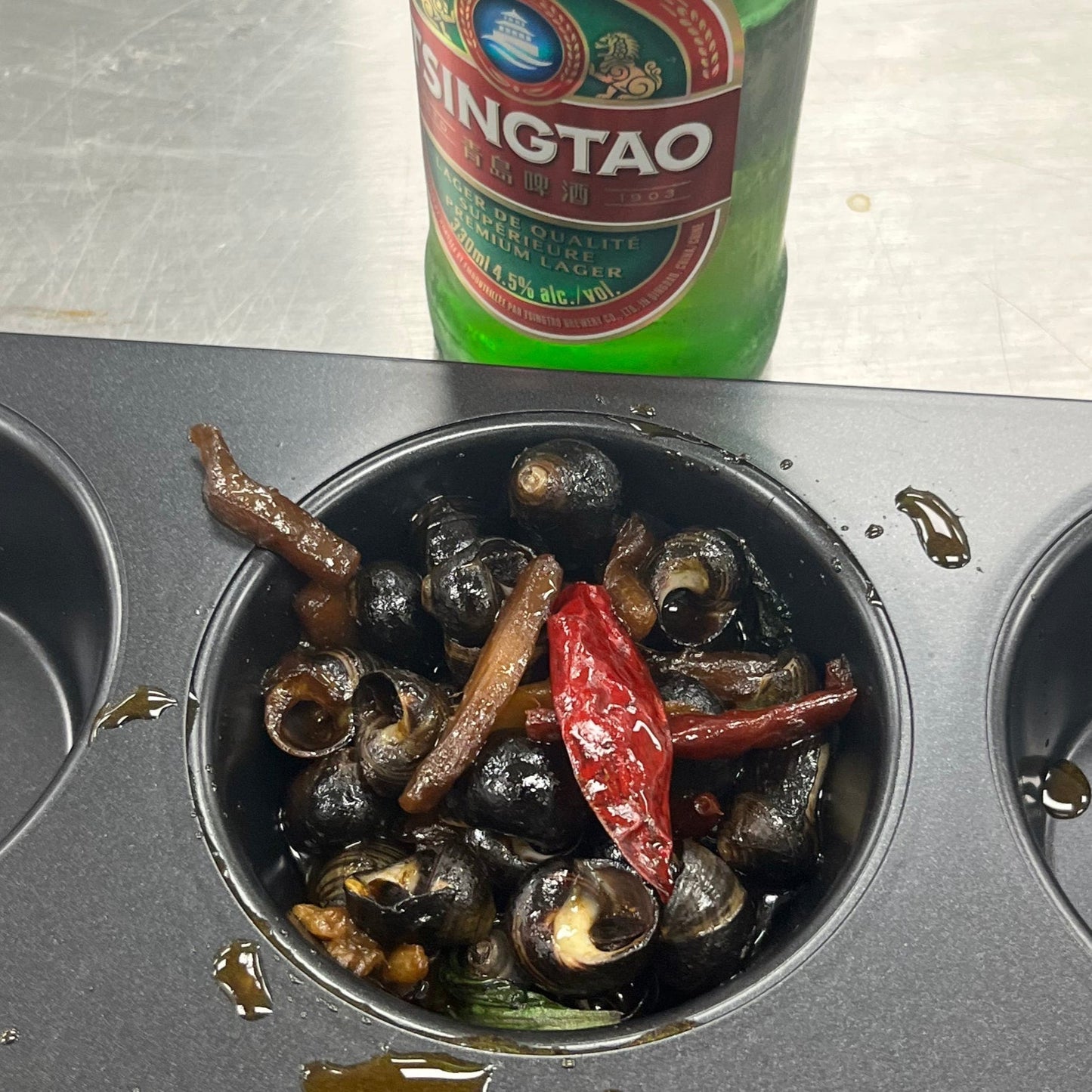 Liuzhou Street Food Style Spicy Stir-Fried Sea Snails